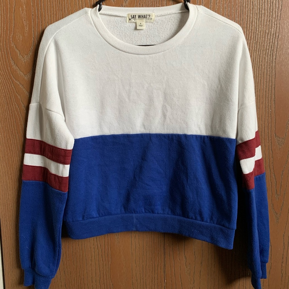 Cropped crewneck